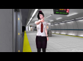 鉄* 車掌さんとその1  With a female conductor of the subway.  Ep4-1